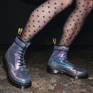 Dr Martens 1460 Rainbow Ray Suede Lace up Boots NWOT, Size 8